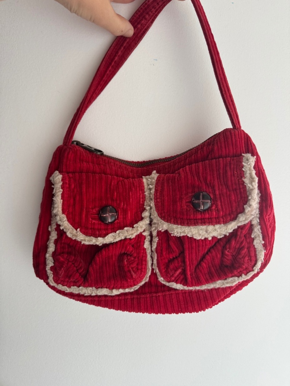 American Eagle Corduroy Shoulder/hand Bag